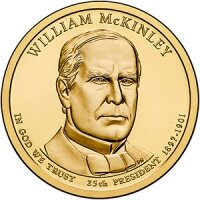 1 доллар 2013 25-й президент William McKinley (Уильям Мак-Кинли), двор D