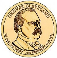 1 доллар 2012 24-й президент Grover Cleveland (Гровер Кливленд), двор D